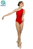 BODY DANZA IN LYCRA MONOSPALLA ROSSO DONNA